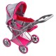 Carucior multifunctional pentru papusi PlayTo Elsa Roz/Gri