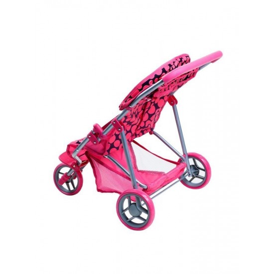 Carucior pentru doua papusi PlayTo Klaudia Roz