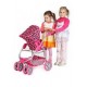 Carucior pentru papusi 2 in 1 PlayTo Jasminka Roz/Negru