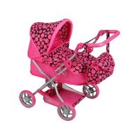 Carucior pentru papusi PlayTo Viola Roz/Negru