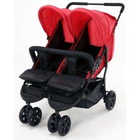 Carucior sport pentru gemeni Asalvo Double Dinamic Red