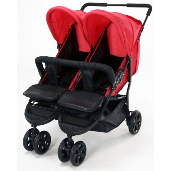 Carucior sport pentru gemeni Asalvo Double Dinamic Red