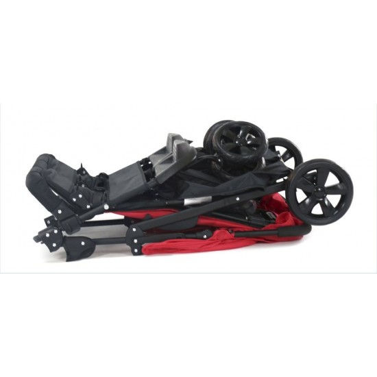 Carucior sport pentru gemeni Asalvo Double Dinamic Red