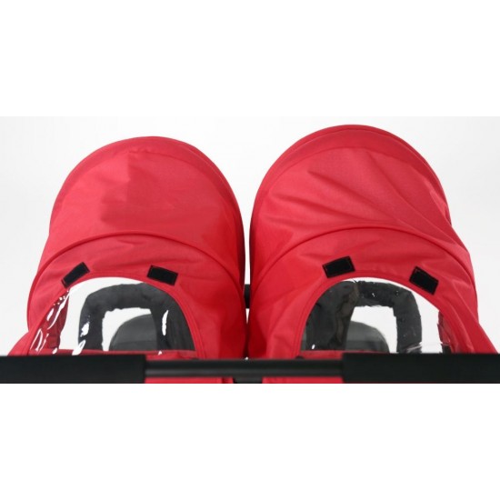 Carucior sport pentru gemeni Asalvo Double Dinamic Red