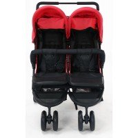 Carucior sport pentru gemeni Asalvo Double Dinamic Red