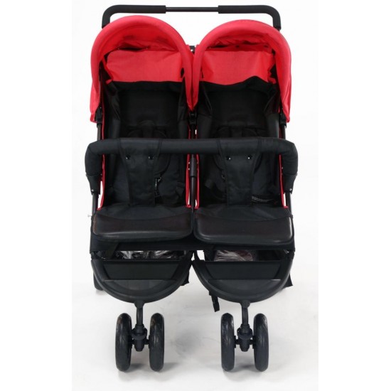 Carucior sport pentru gemeni Asalvo Double Dinamic Red