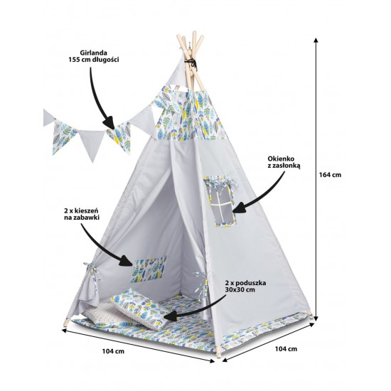 Cort de joaca Toyz Tipi Coloured Feathers