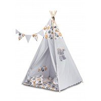 Cort de joaca Toyz Tipi Grey Racoons