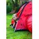Cort  de joaca cu tunel pentru copii Playto Ladybug Rosu
