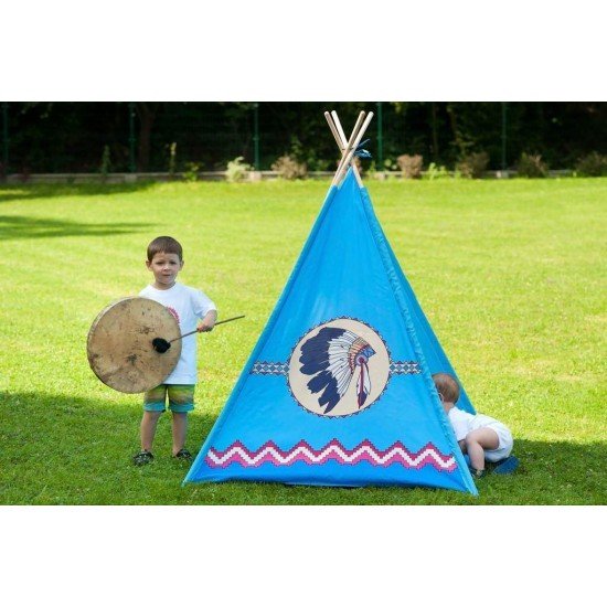 Cort pentru copii PlayTo Teepee Indian Albastru mic