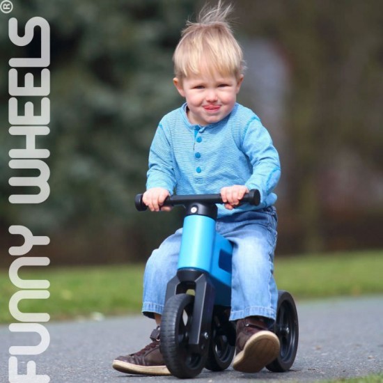 Bicicleta fara pedale Funny Wheels Rider Sport 2 in 1 Blue