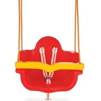 Leagan de interior/exterior Pilsan Jumbo Swing cu lant Rosu