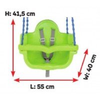 Leagan de interior/exterior Pilsan Jumbo Swing cu lant Verde