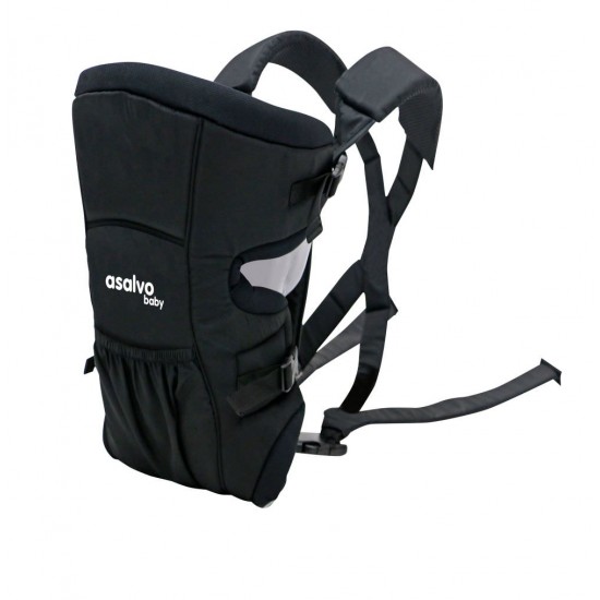 Marsupiu bidirectional Asalvo Baby Carrier Black 2020