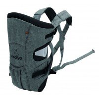 Marsupiu bidirectional Asalvo Baby Carrier Grey Melange