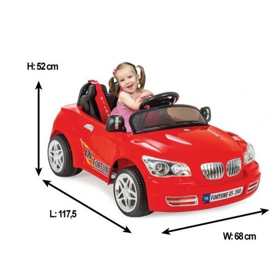 Masinuta electrica cu telecomanda Pilsan Fortune 12V Rosie