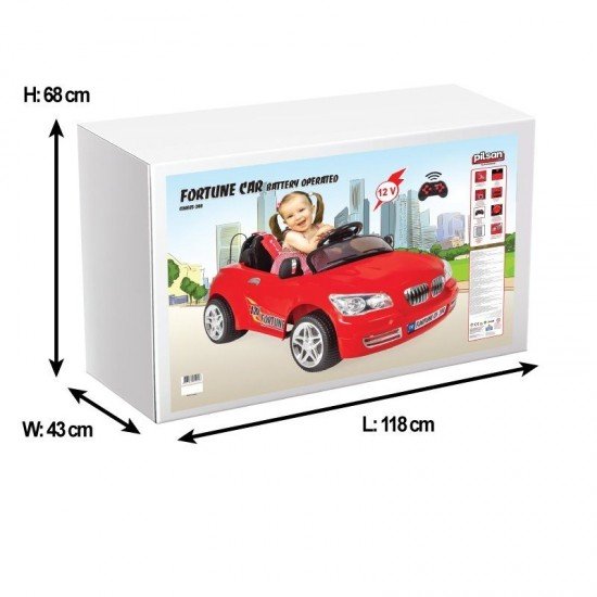 Masinuta electrica cu telecomanda Pilsan Fortune 12V Rosie