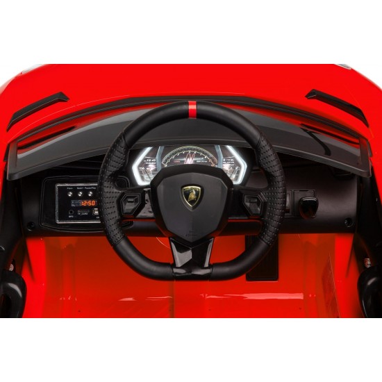 Masinuta electrica cu telecomanda Toyz Lamborghini Aventador SVJ 12V Red