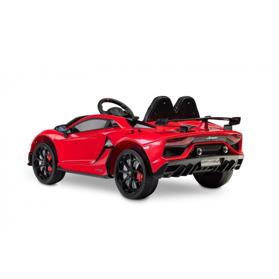 Masinuta electrica cu telecomanda Toyz Lamborghini Aventador SVJ 12V Red