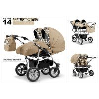 Carucior gemeni Mikado Duet Lux D-14 3 in 1