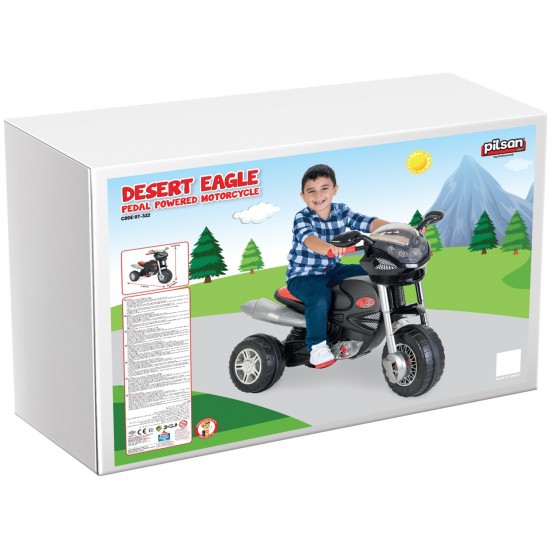 Motocicleta pentru copii cu pedale si lant Pilsan Desert Eagle