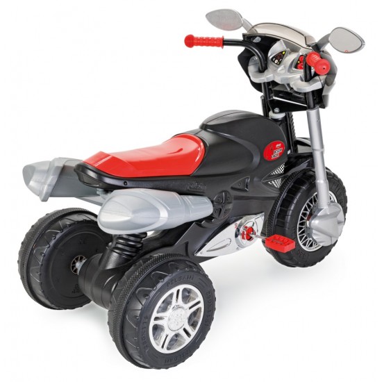 Motocicleta pentru copii cu pedale si lant Pilsan Desert Eagle