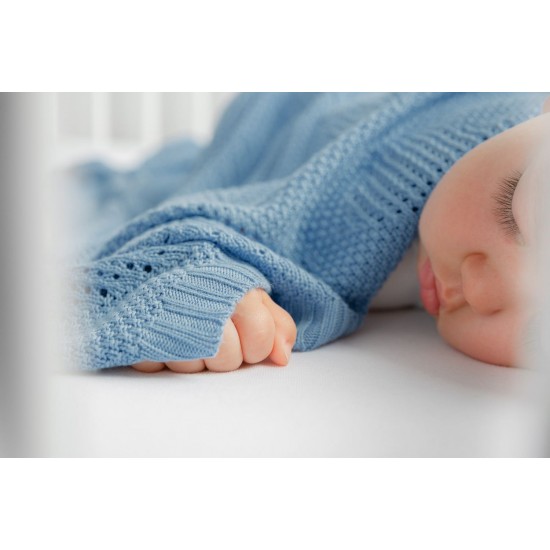 Paturica bambus 100% 100x80 cm Albastru