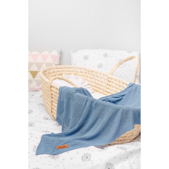 Paturica bambus 100% 100x80 cm Albastru