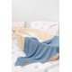 Paturica bambus 100% 100x80 cm Albastru