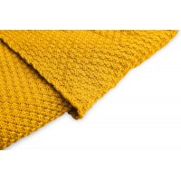 Paturica cu gluga bambus 100% cutie cadou Mustar