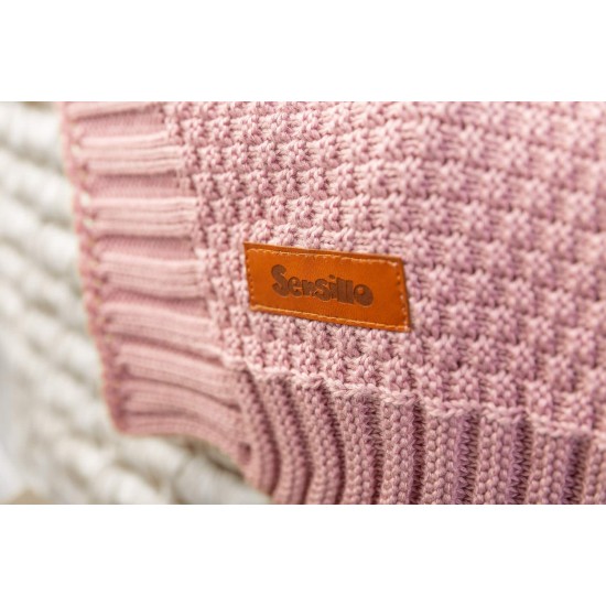 Paturica cu gluga bambus 100% cutie cadou Roz