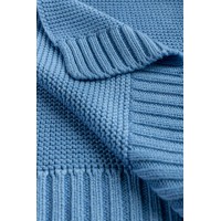 Paturica de bumbac si bambus Sensillo 100x80 cm Albastra