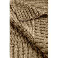 Paturica de bumbac si bambus Sensillo 100x80 cm Bej