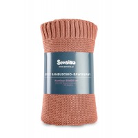 Paturica de bumbac si bambus Sensillo 100x80 cm Coral