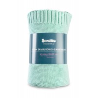 Paturica de bumbac si bambus Sensillo 100x80 cm Menta