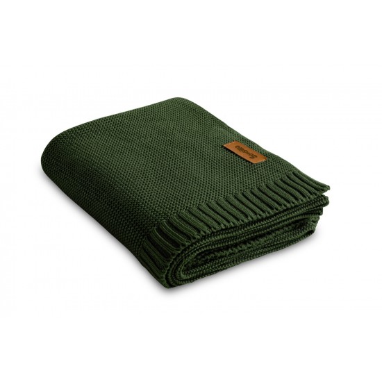 Paturica de bumbac si bambus Sensillo 100x80 cm Verde Inchis