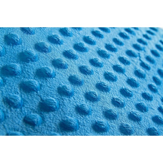 Paturica nou-nascut Sensillo Minky Wrap albastra 80x80 cm