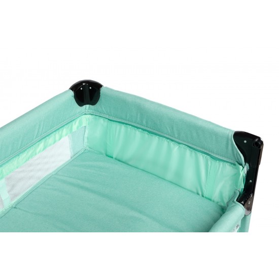 Patut pliabil cu etaj suplimentar si laterala reglabila Caretero Esti Menta