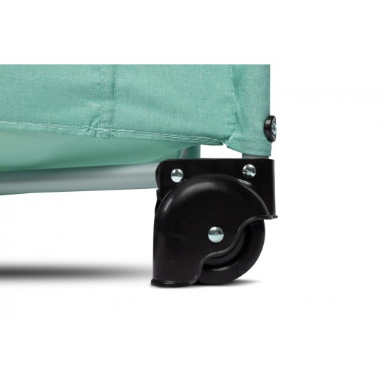 Patut pliabil cu etaj suplimentar si laterala reglabila Caretero Esti Menta