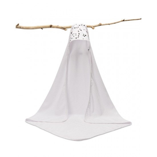 Prosop de bumbac cu gluga Sensillo Krepa 100x100 cm Alb