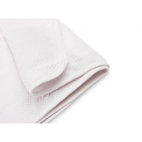 Prosop de bumbac cu gluga Sensillo Krepa 100x100 cm Alb