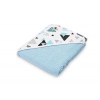 Prosop de bumbac cu gluga Sensillo Krepa 100x100 cm Albastru