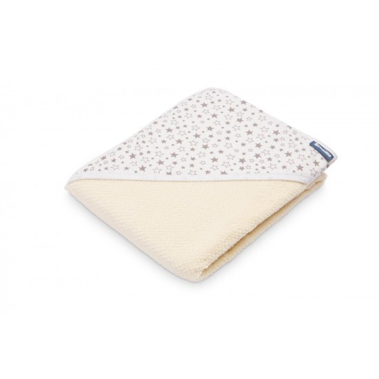 Prosop de bumbac cu gluga Sensillo Krepa 100x100 cm Natur