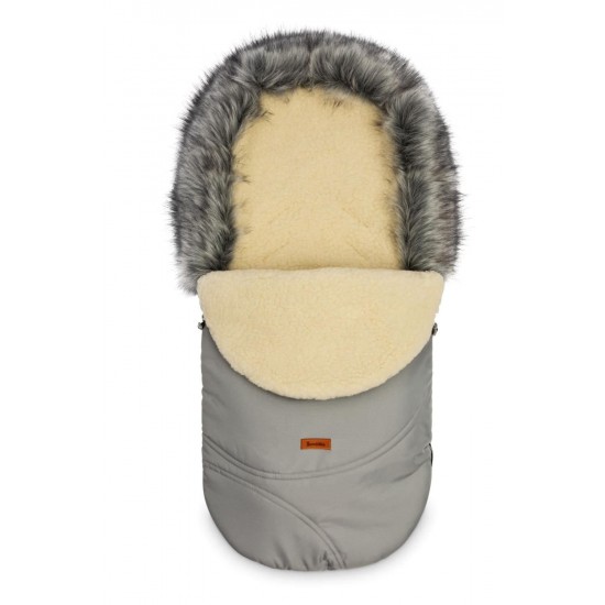 Sac de iarna carucior Sensillo Eskimo Lana 100x46 cm Gri