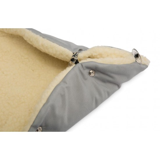Sac de iarna carucior Sensillo Eskimo Lana 100x46 cm Gri