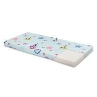 Saltea de spuma Sensillo albastra barcute 120x60 cm