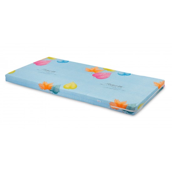 Saltea de spuma Sensillo albastra frunze 120x60 cm