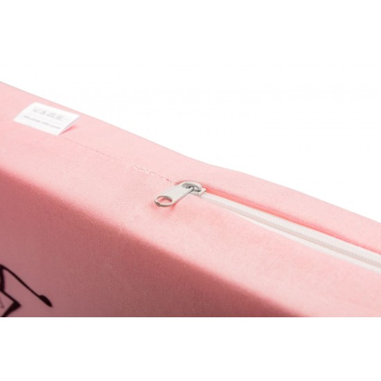 Saltea de spuma Sensillo roz biciclete 120x60 cm