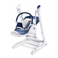 Scaun de masa cu leagan electric Caretero Indigo 2 in 1 Navy