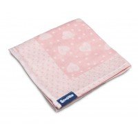 Scutec bumbac/bambus Sensillo 75x65 cm Pink Hearts